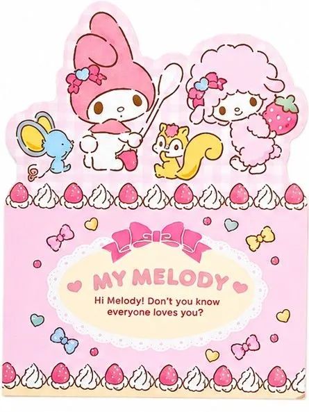 Kit Papel de Carta Sanrio My Melody Importado - Foto 2