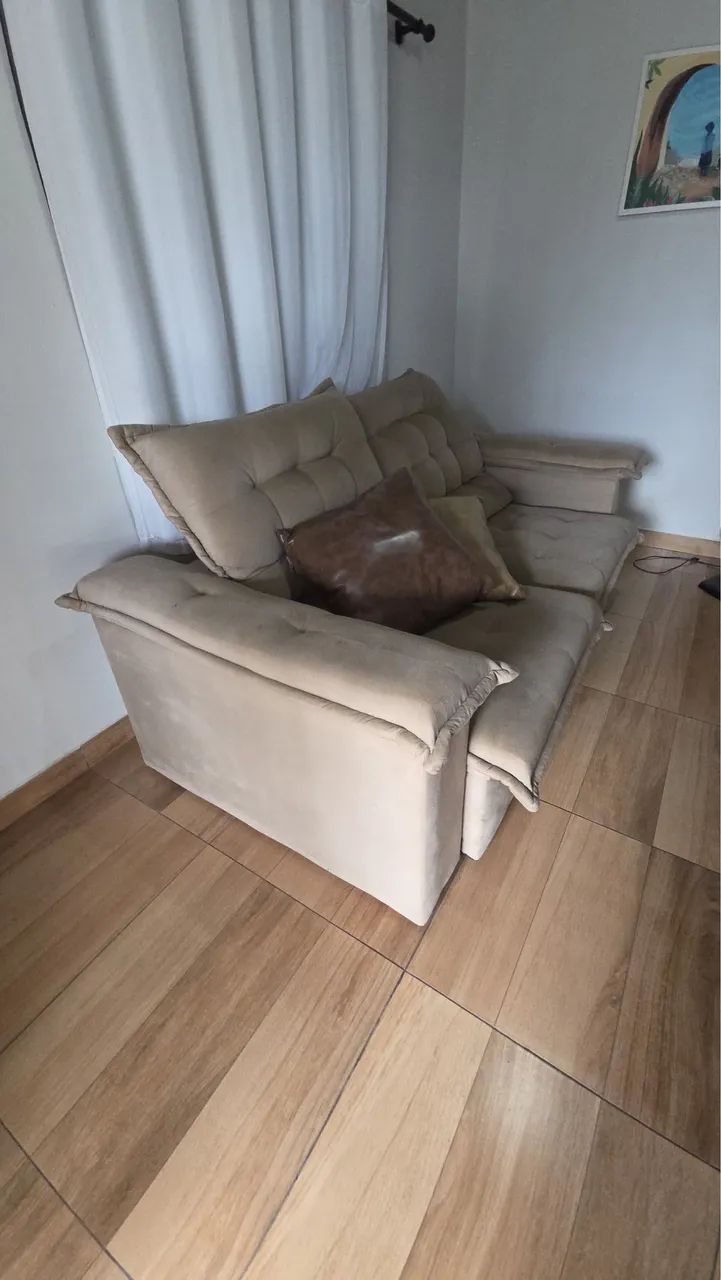 Sofá 2 lugares retrátil e reclinável  - Foto 5