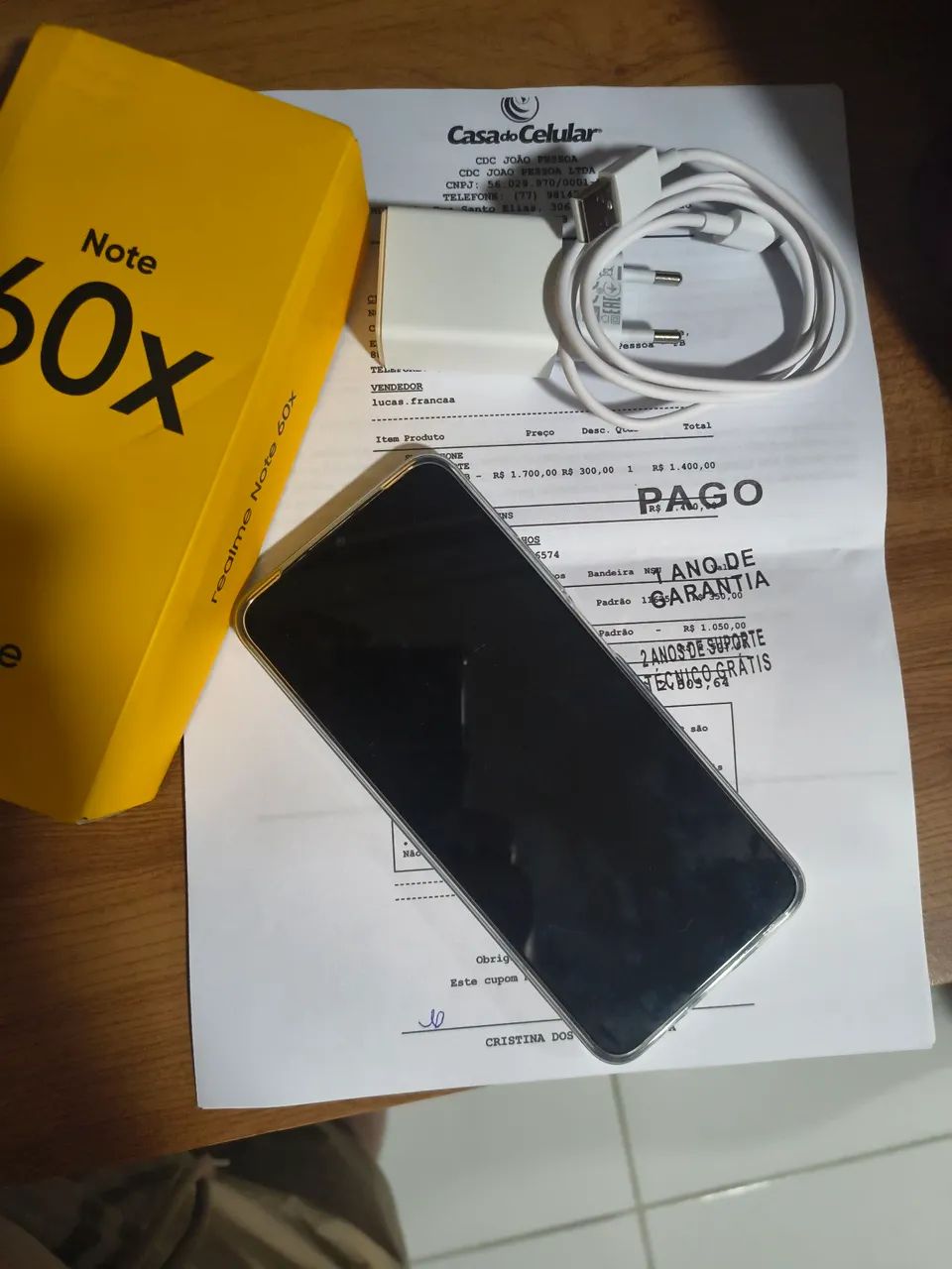 Vendo celular novo Note 60x Novo - Foto 5