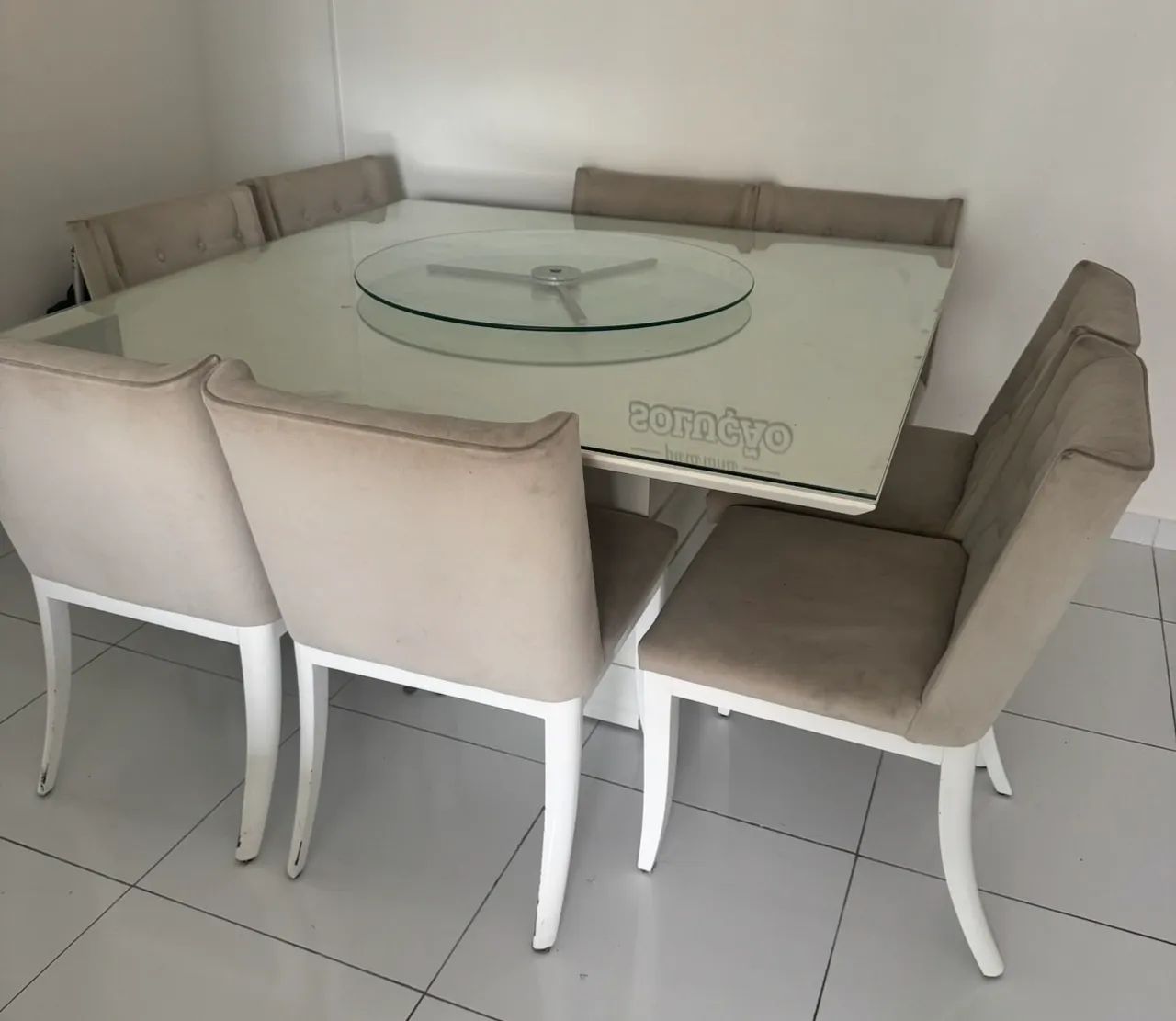 mesa quadrada com oito cadeiras  - Foto 2