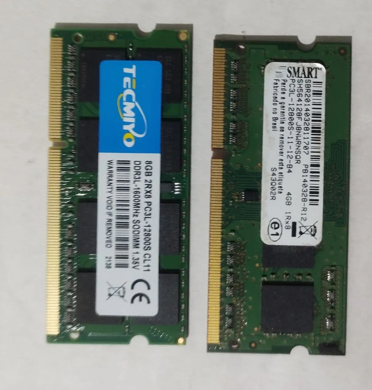 Memória ram notebook ddr3l 12gb 