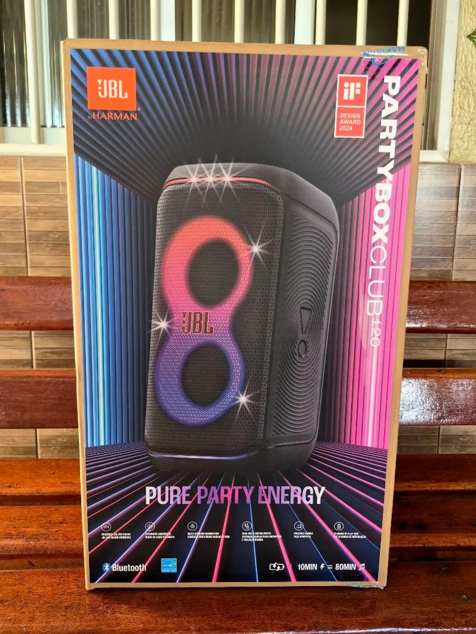 Partybox 120 JBL NOVA nota fiscal