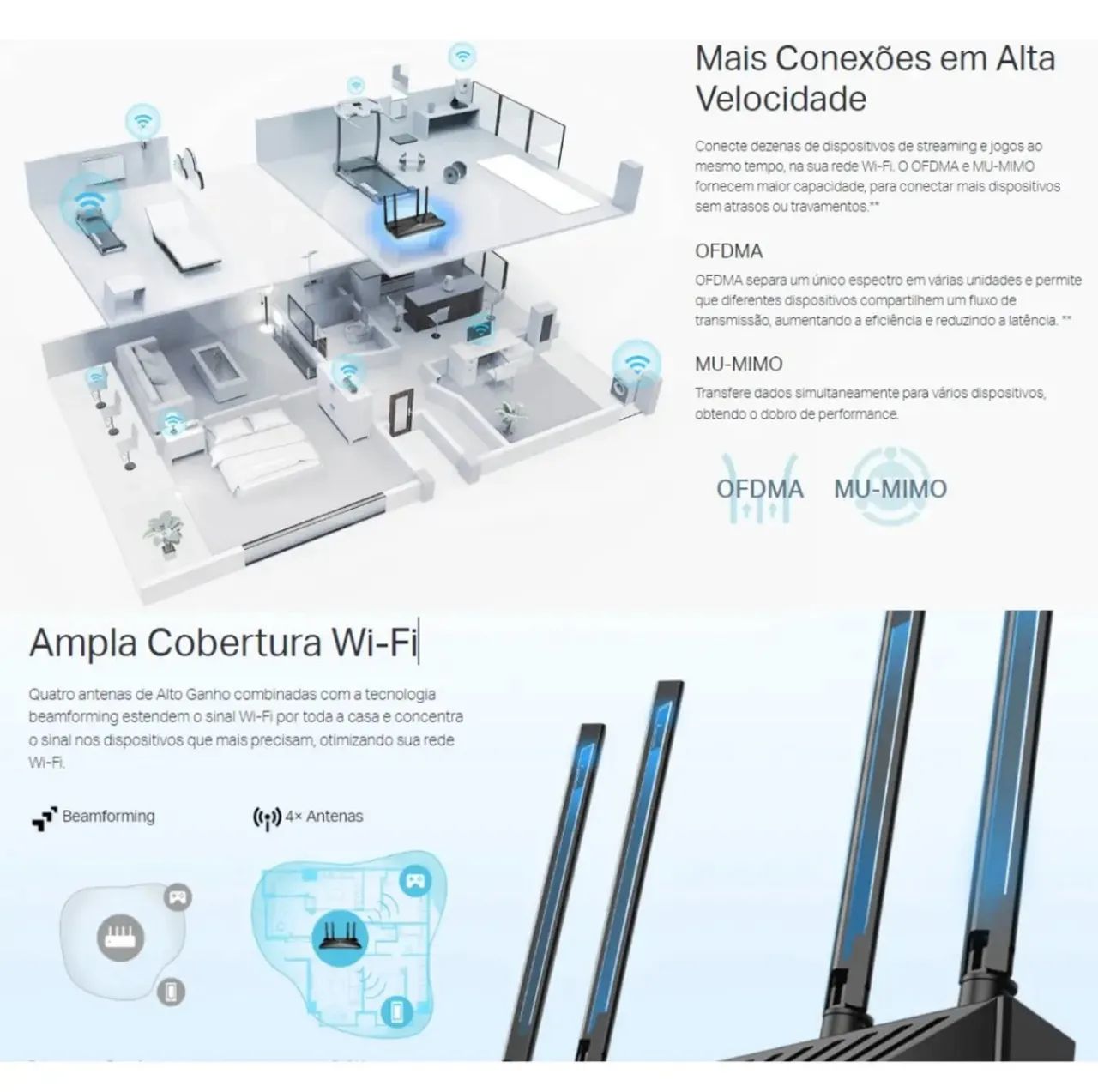 Roteador Novo TP-LINK Archer Ax53 - Foto 5