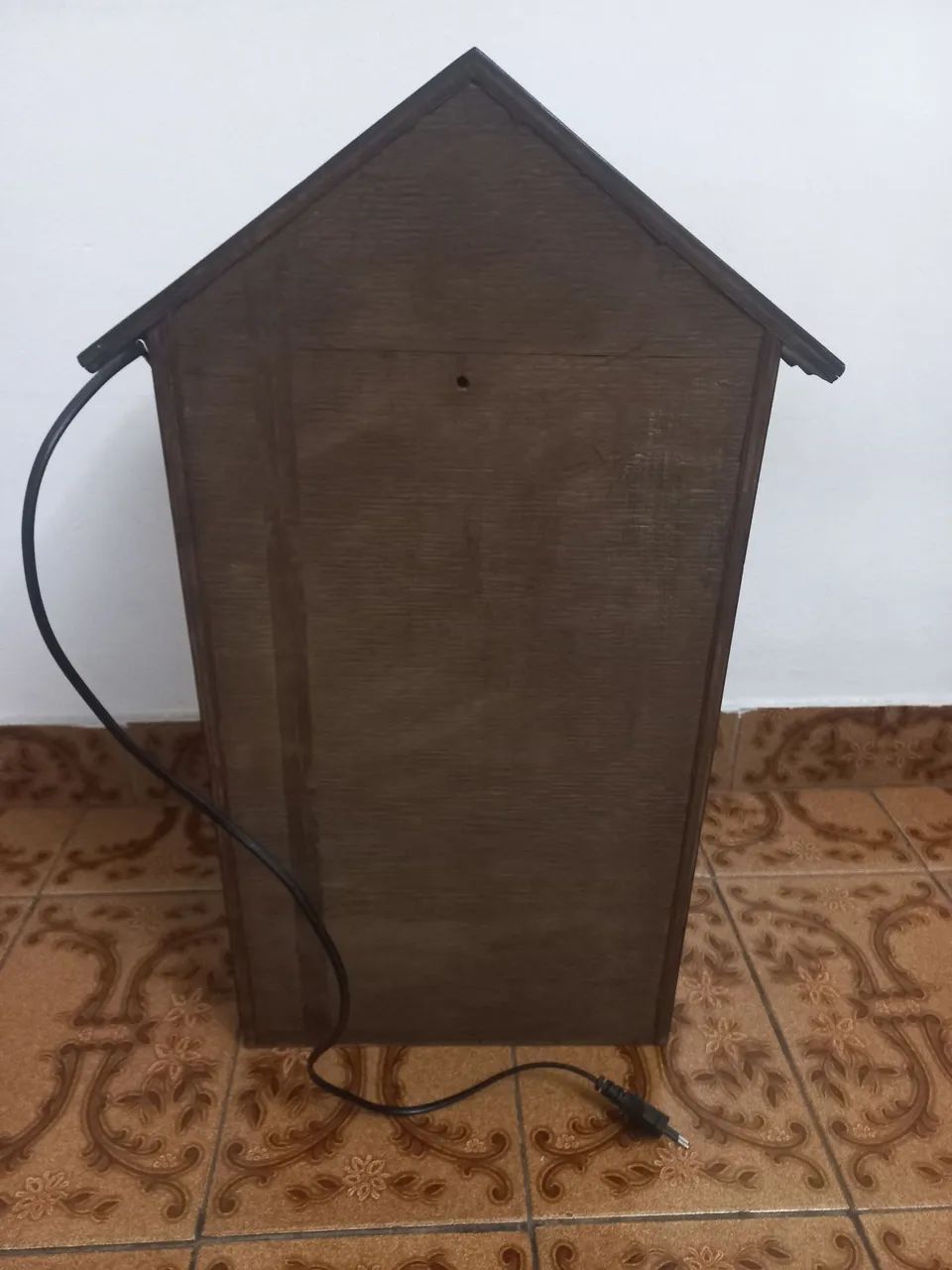ANTIGO ORATÓRIO CAPELA MADEIRA COM ILUMINAÇÃO  - Foto 3