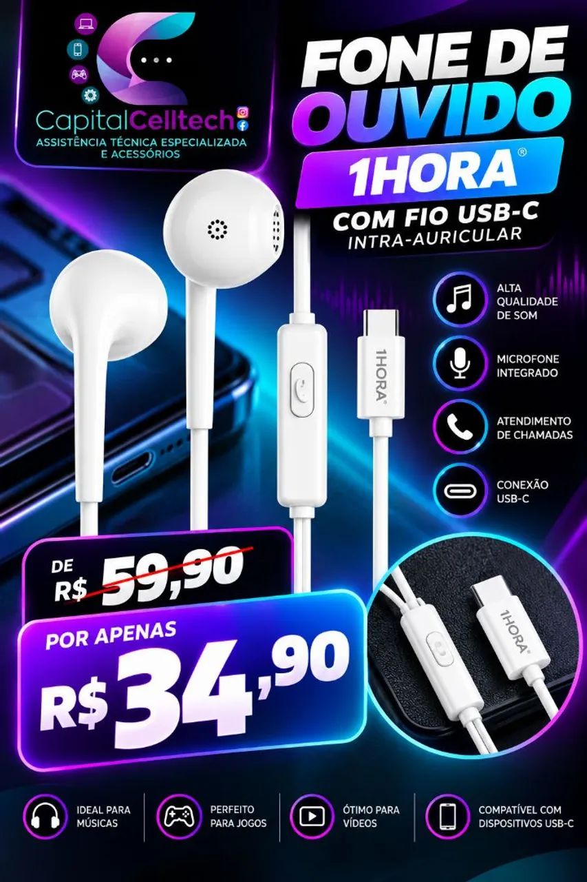 Fone Tipo C