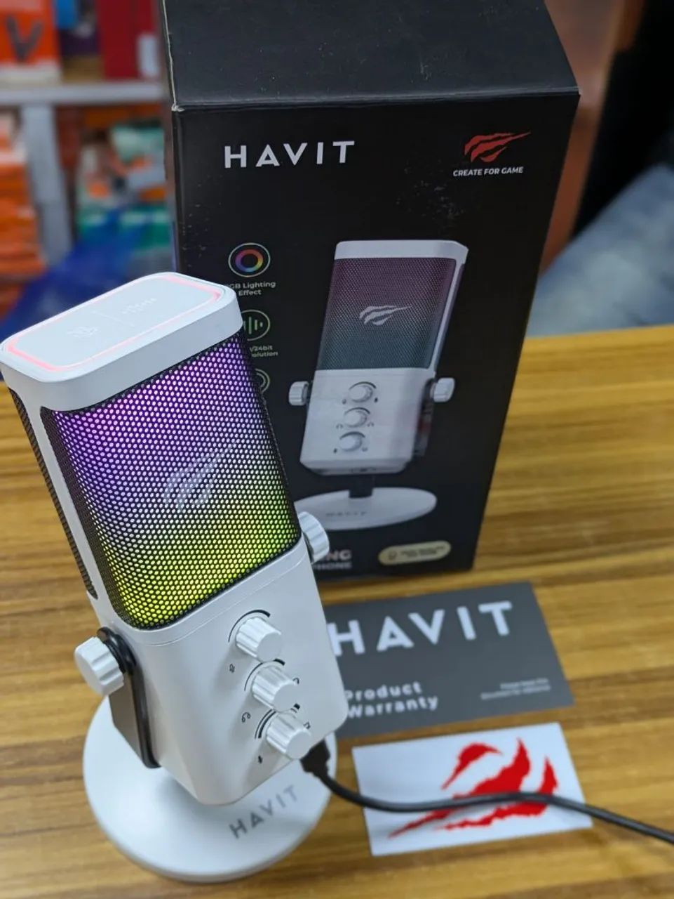 Microfone condensador Havit GK65a Original - Foto 2