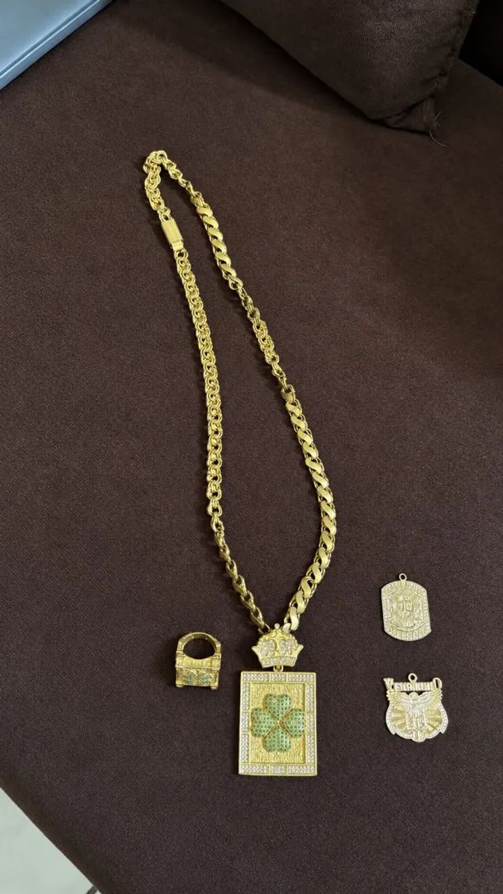 Kit corrente de moeda antiga 