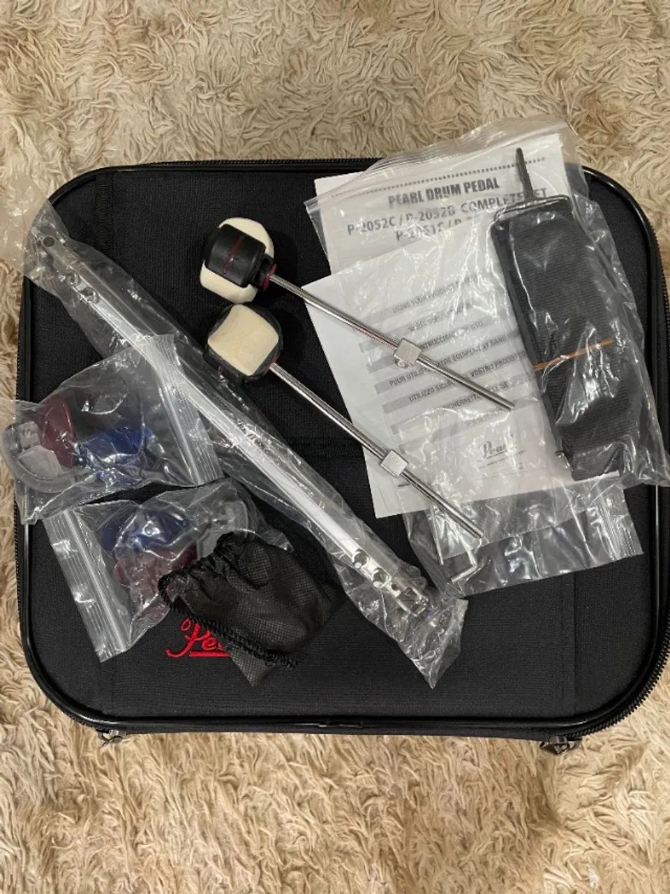 Pedal Duplo Pearl Eliminator P-2052C Redline - Foto 6