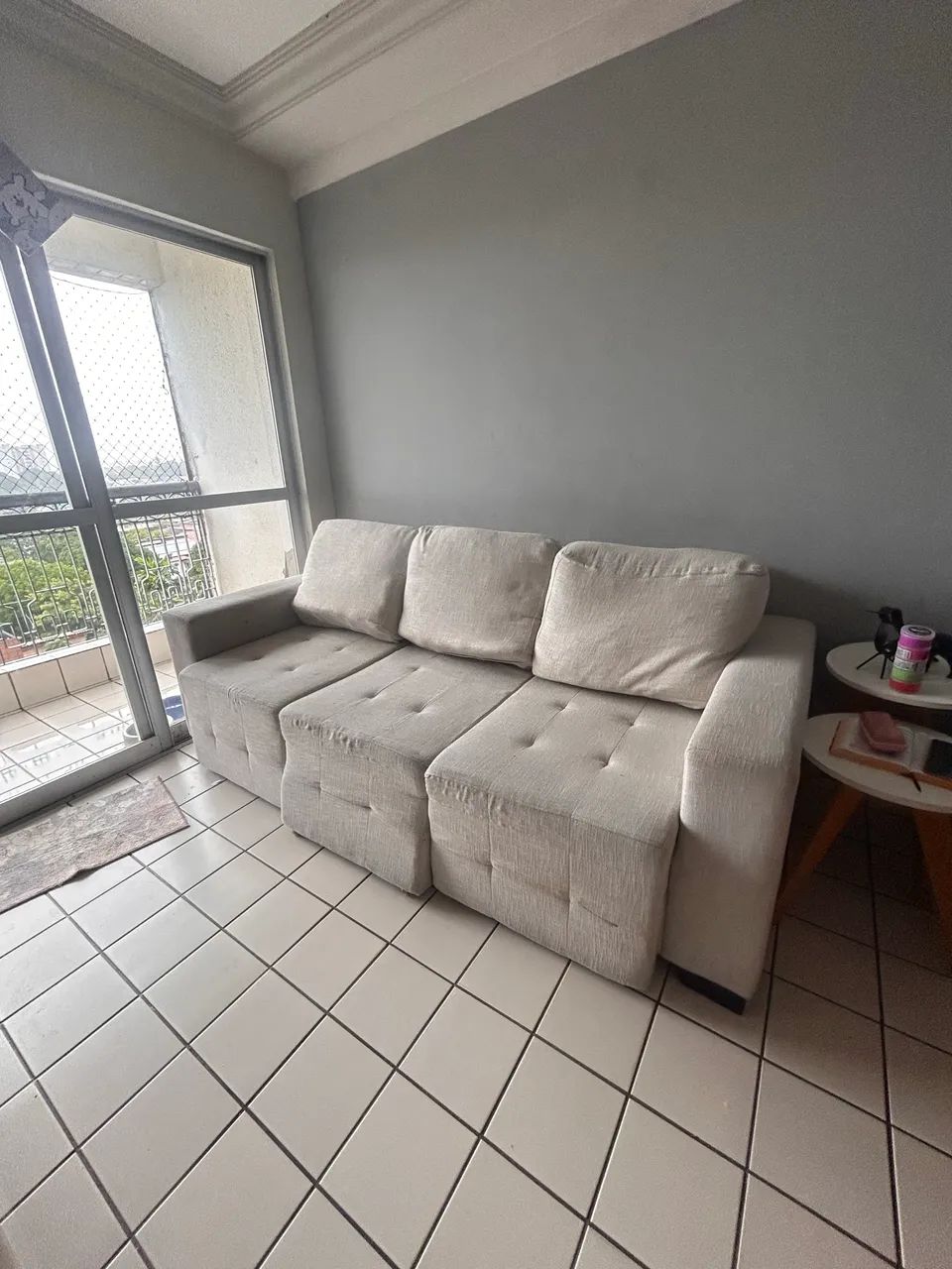 Sofá 3 lugares GMAG em linho  - Foto 2