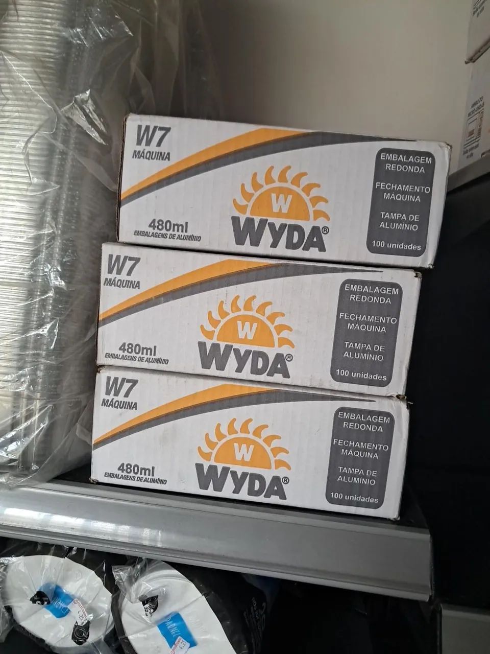 LOTE COM 6 CAIXAS - EMBALAGENS DE ALUMÍNIO WYDA - Foto 2