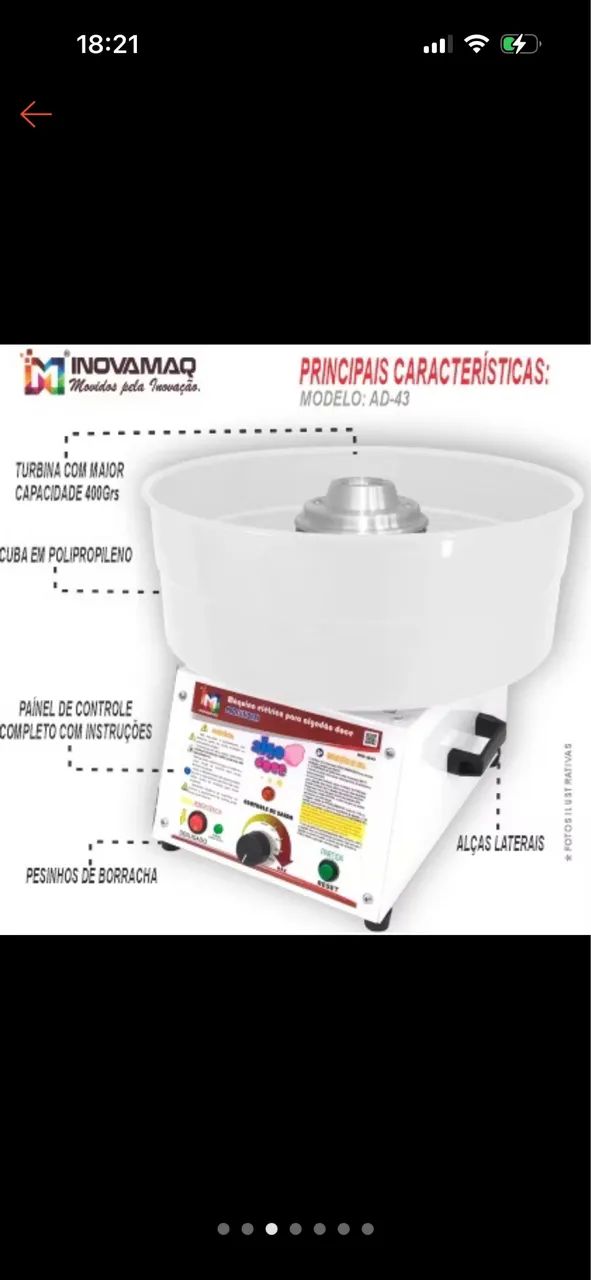 Máquina de algodão doce