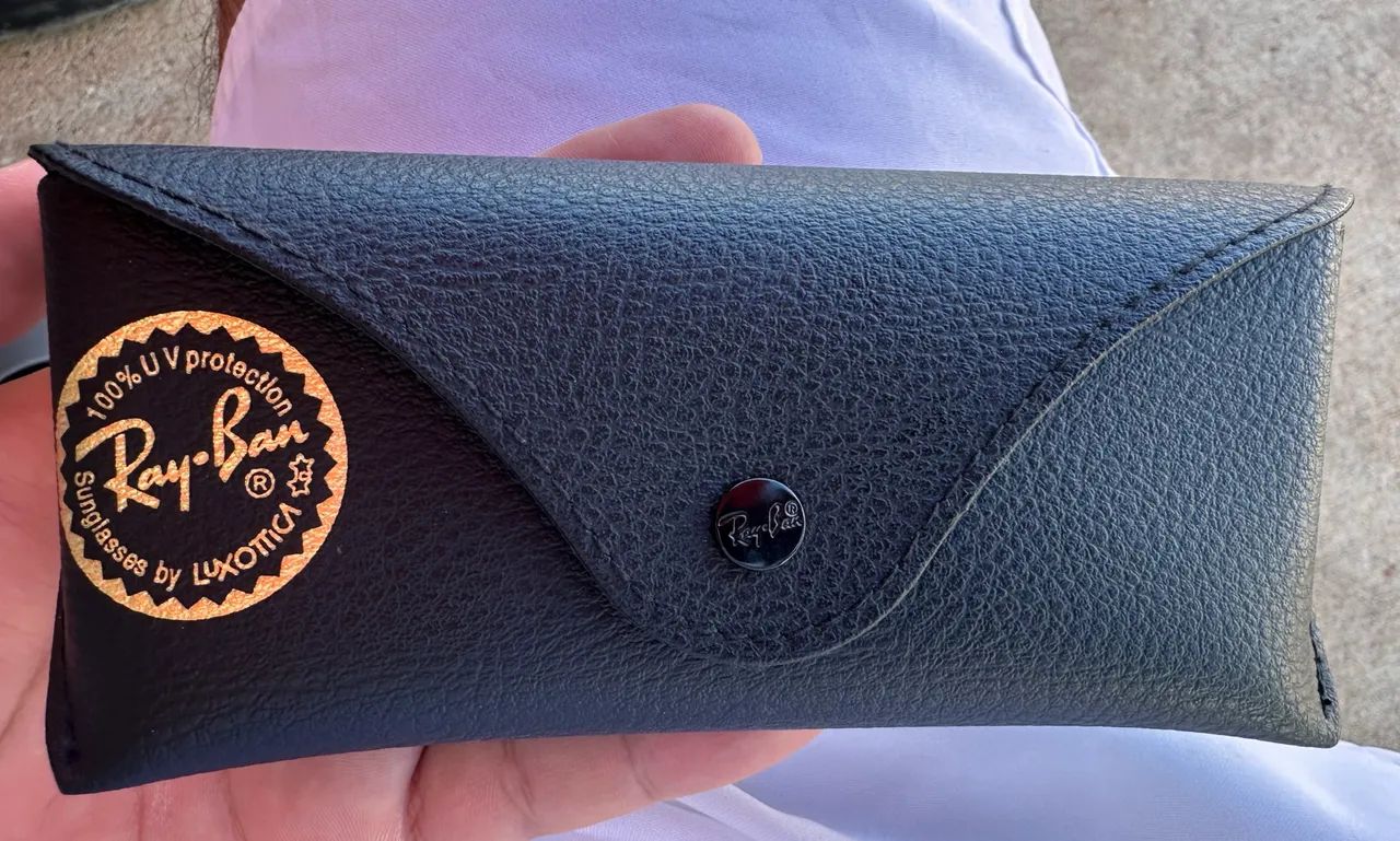 Ray-Ban Hexagonal Marrom-claro degradê - Foto 5