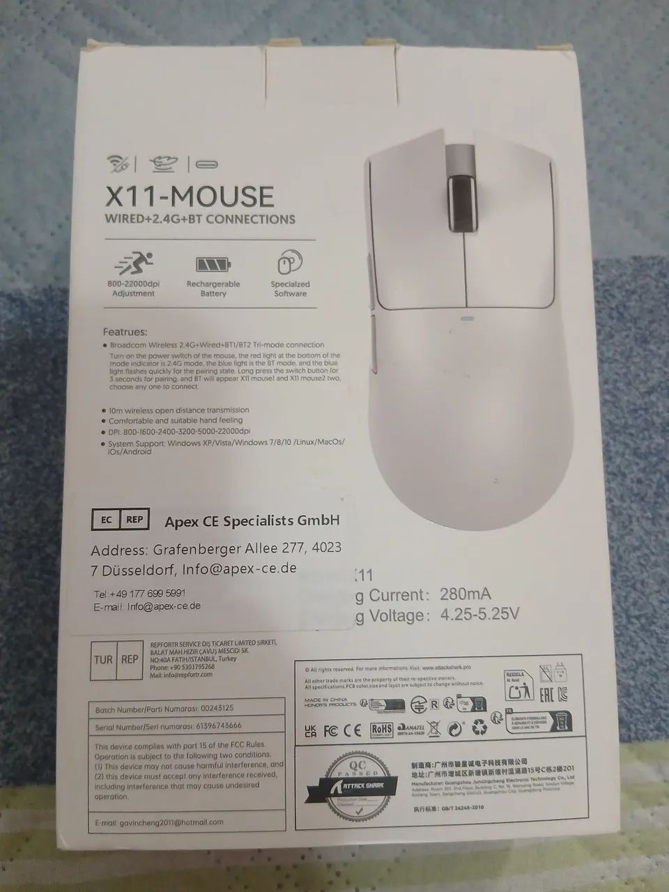 Mouse X11 Sem Fio Branco - Foto 2