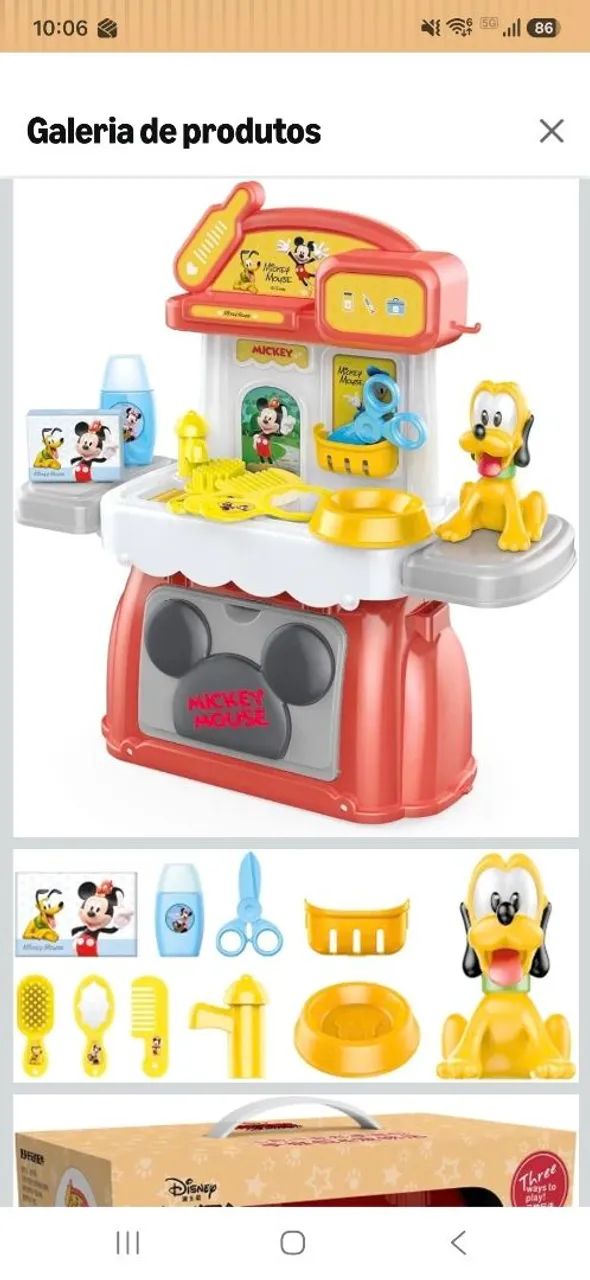 Brinquedo Pet shop do Mickey - Foto 4