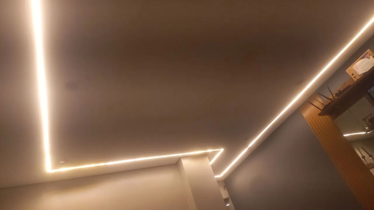 Instalação forro em drywall e led