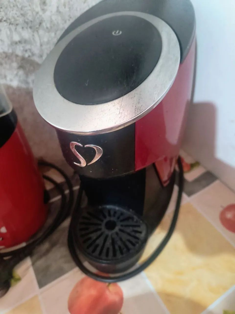 Cafeteira 3 corações 