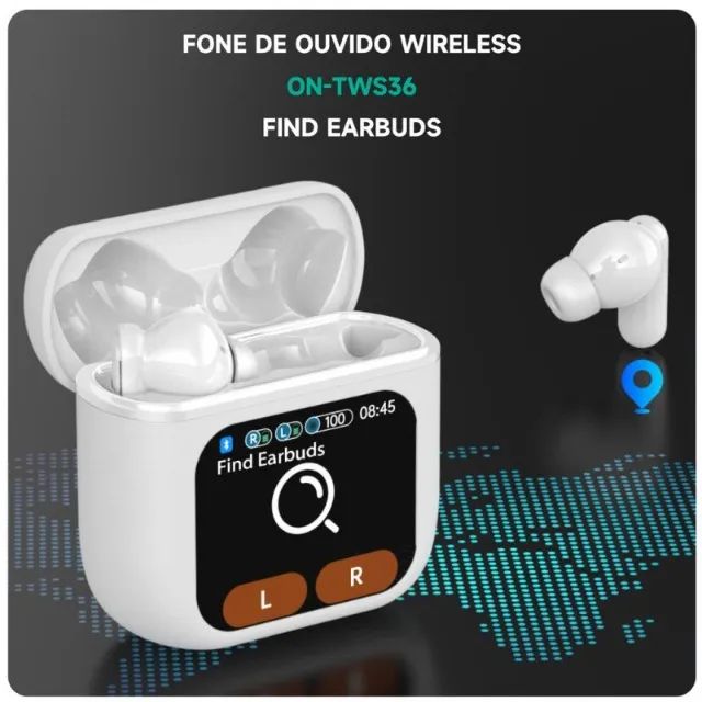 Fone de Ouvido Bluetooth onistek 5.4 Wireless com Display ON-TWS36 - Foto 2