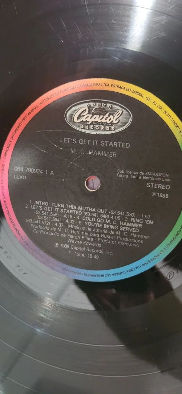 Disco vinil MC HAMMER "LET'S GET IT STARTED" lp - Foto 5