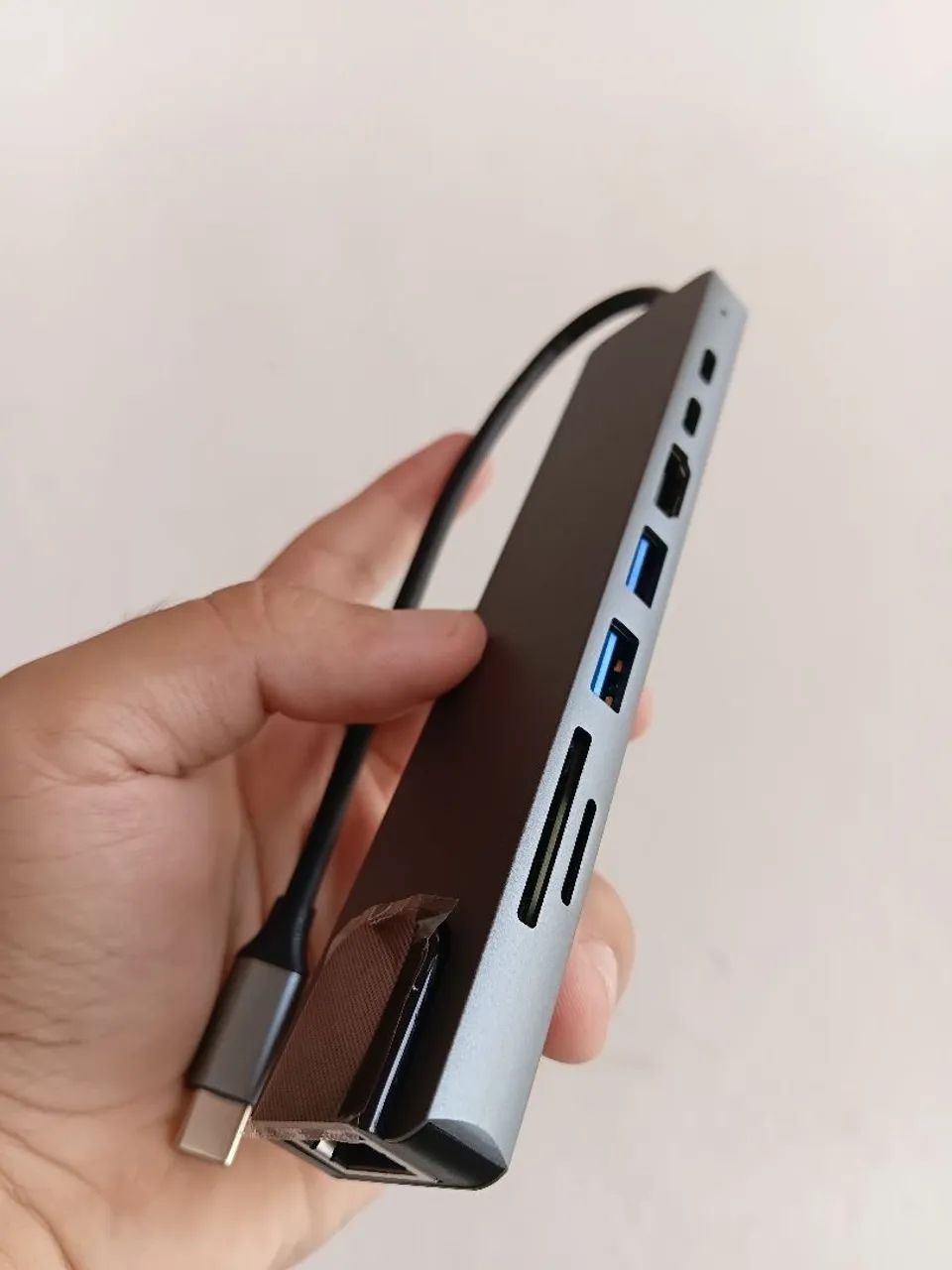 Hub Adaptador USB com 8 Portas (com HDMI 4K e RJ45)