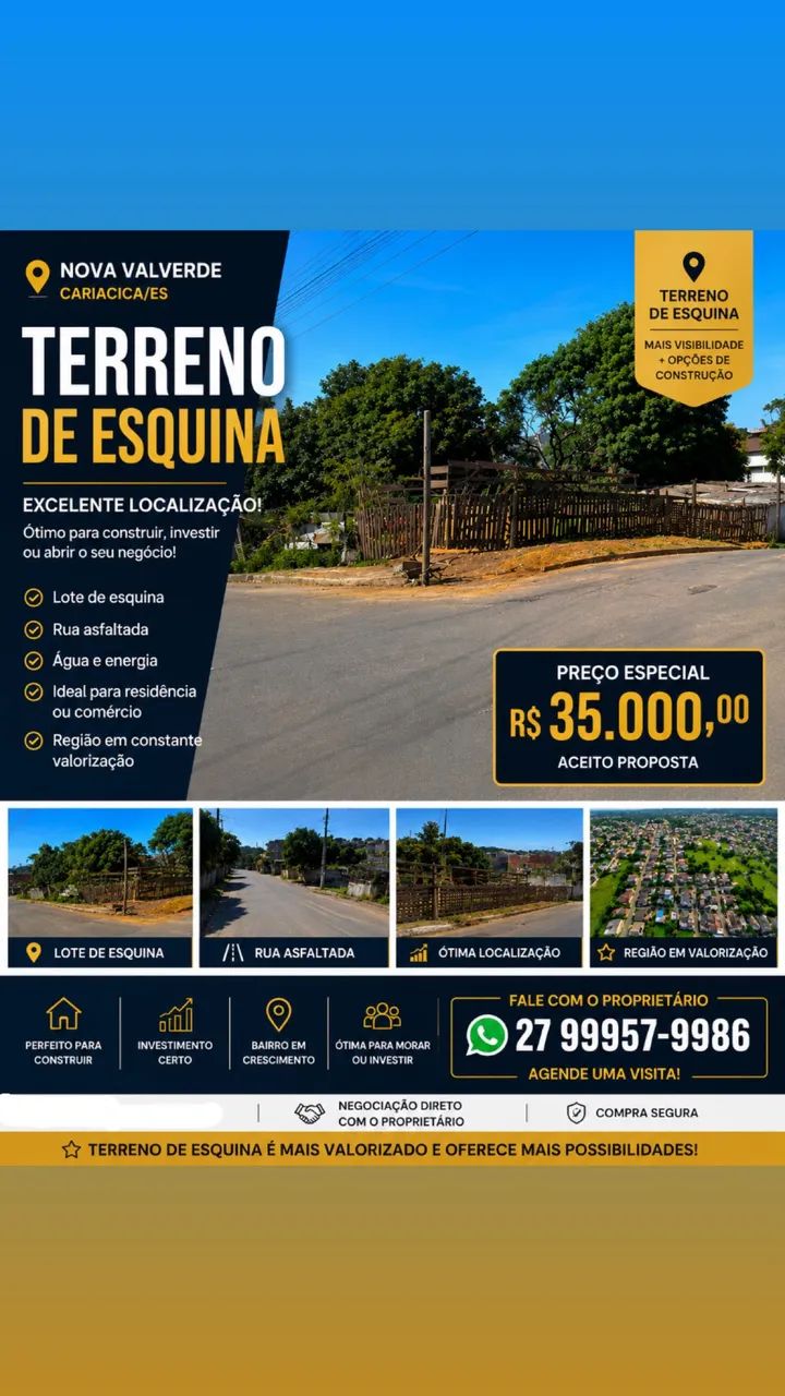 TERRENO DE ESQUINA