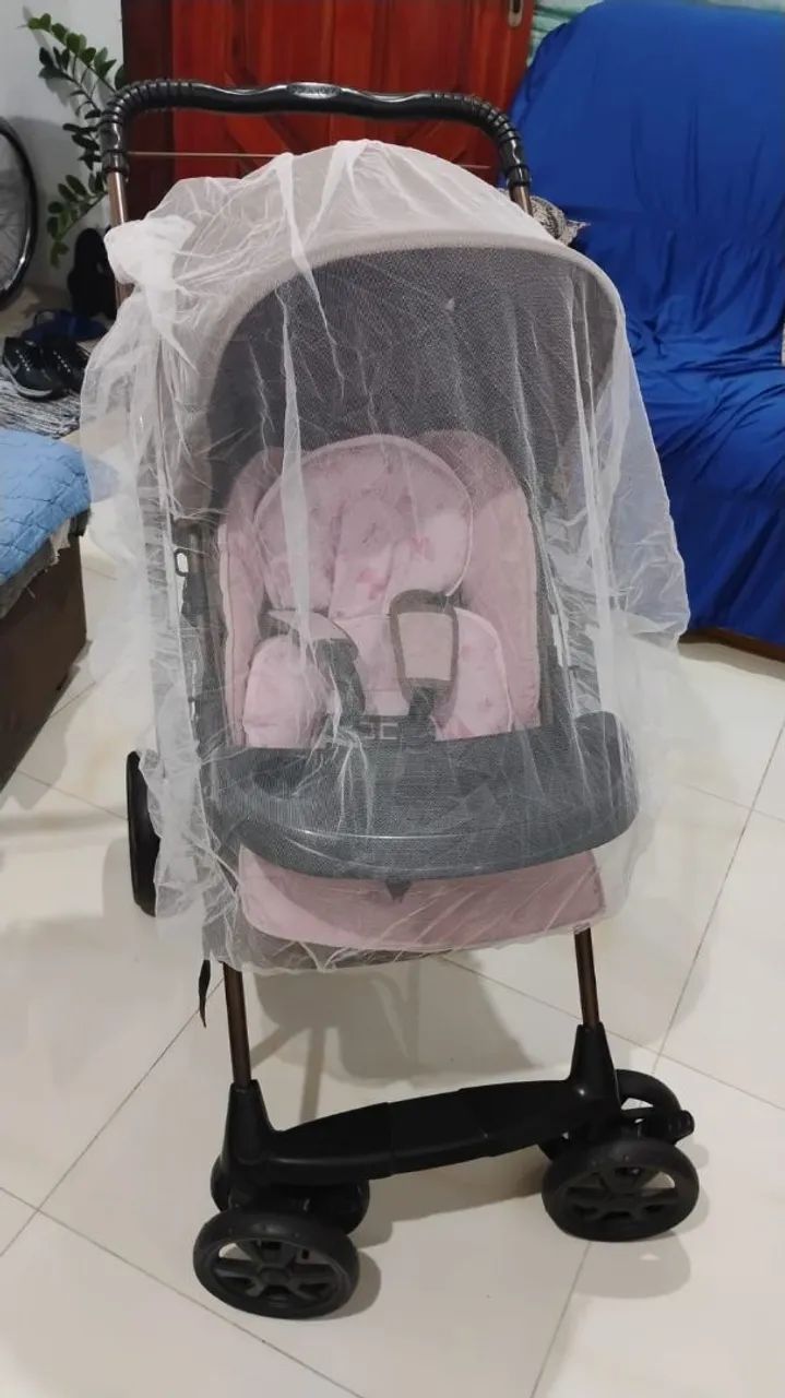 Vendo carrinho de bebê novinho  - Foto 3