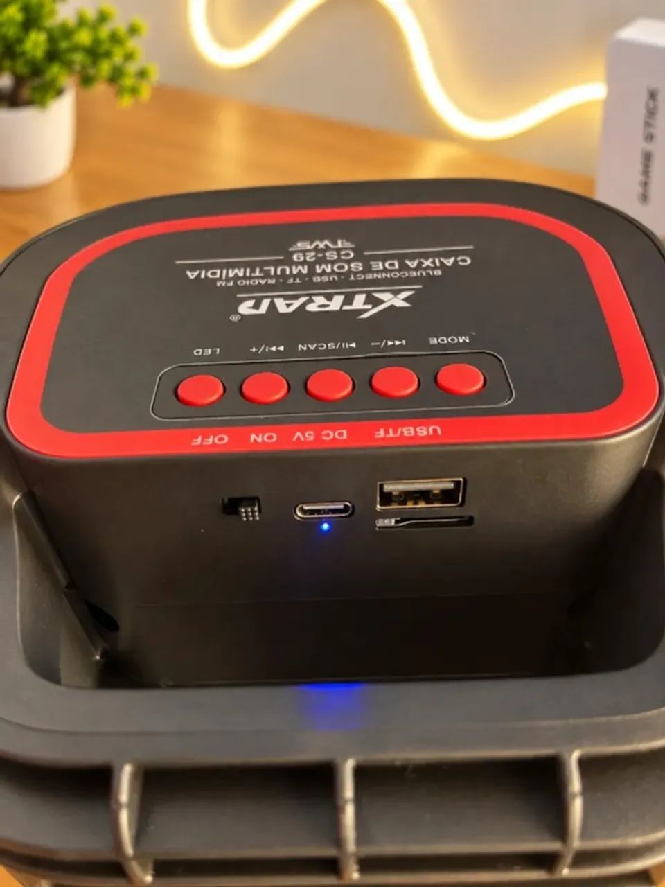 Caixa de Som Bluetooth com LED RGB  - Foto 3