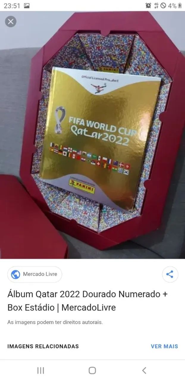 Álbum copa 2022 dourado - Foto 3
