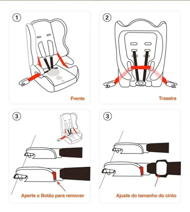 Cinto Isofix Adaptador Universal Cadeirinha Carro Regulável - Foto 2