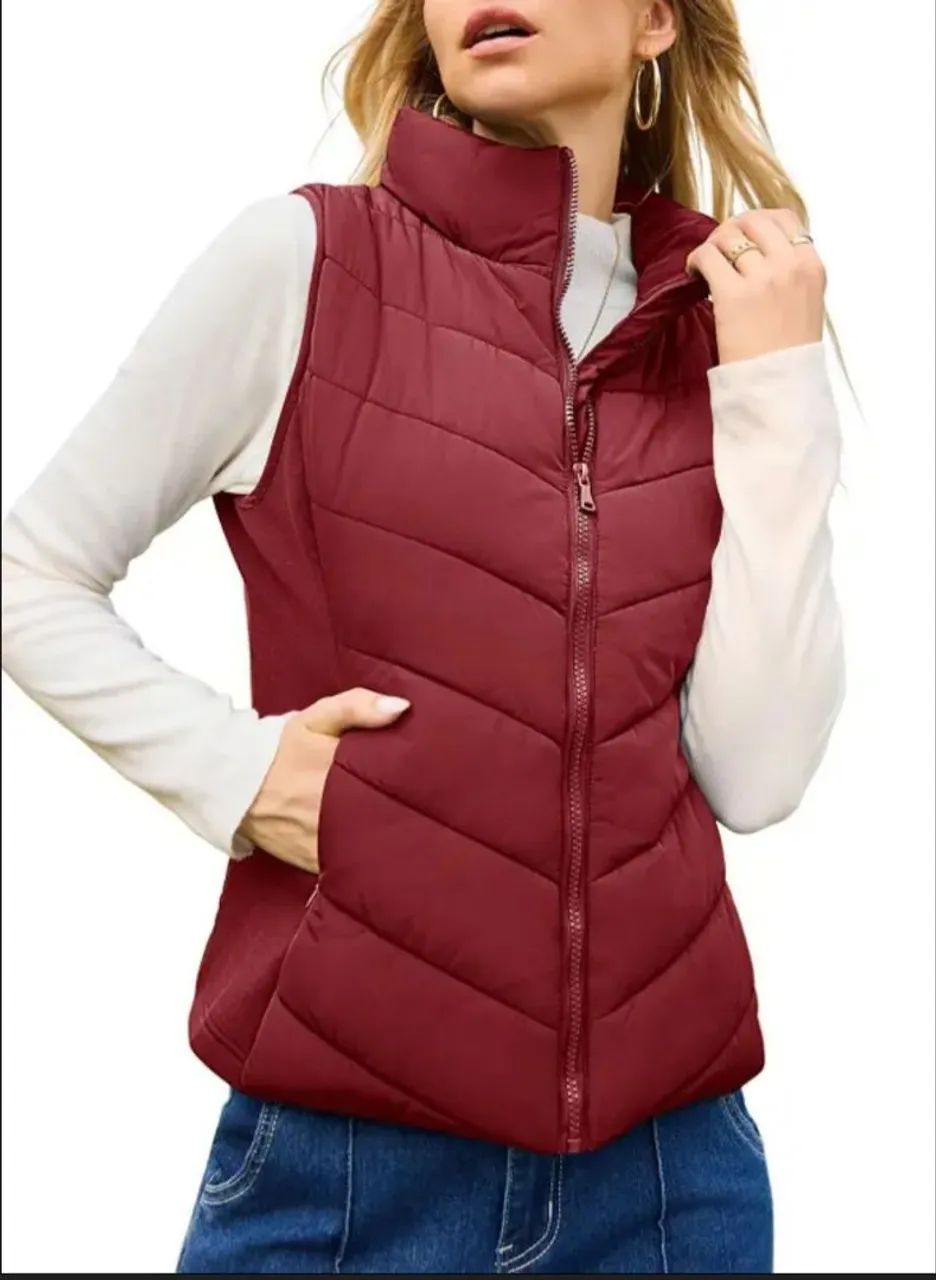 Vendo jaqueta acolchoada puffer para frio ou hipismo - Foto 4