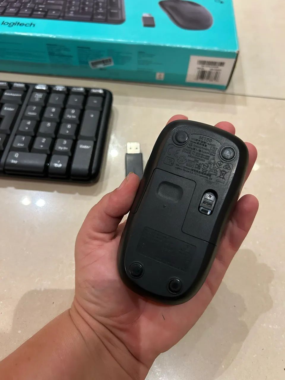 Combo Teclado e Mouse Sem Fio Logitech - Foto 4