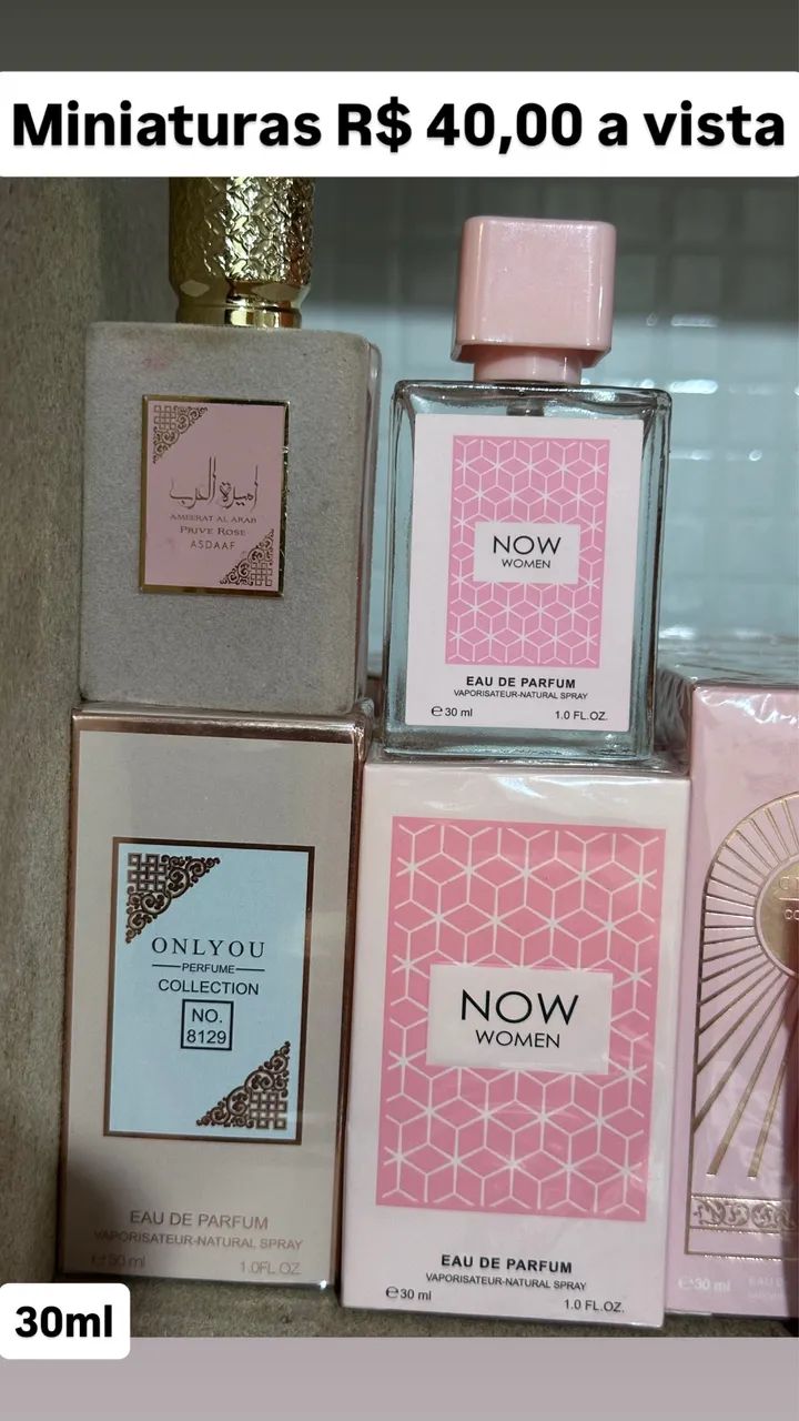 PERFUMES DE BOLSA E MINIATURAS 