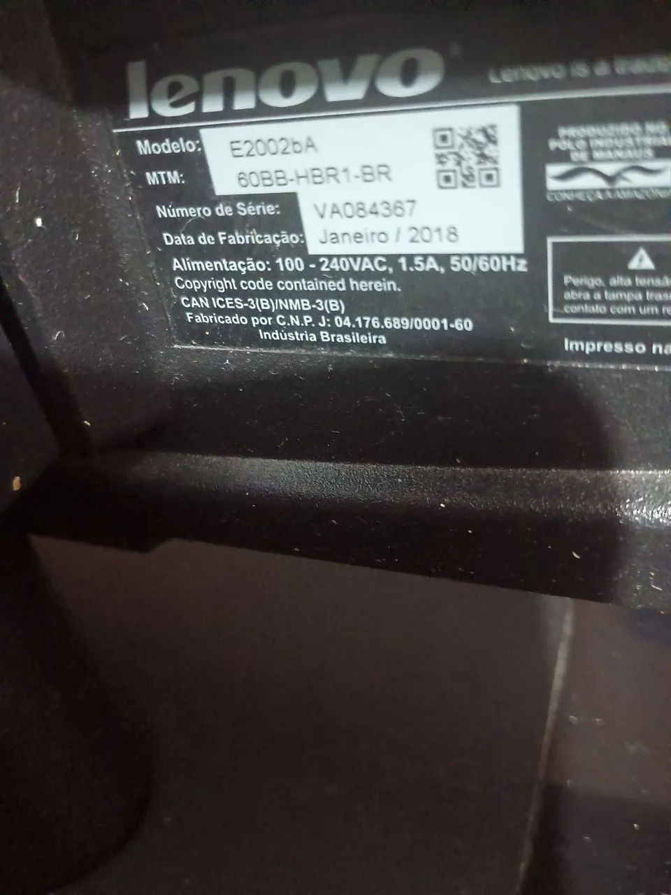 Monitor 19.5" Lenovo ThinkVision E2002bA - Excelente Estado - Foto 2