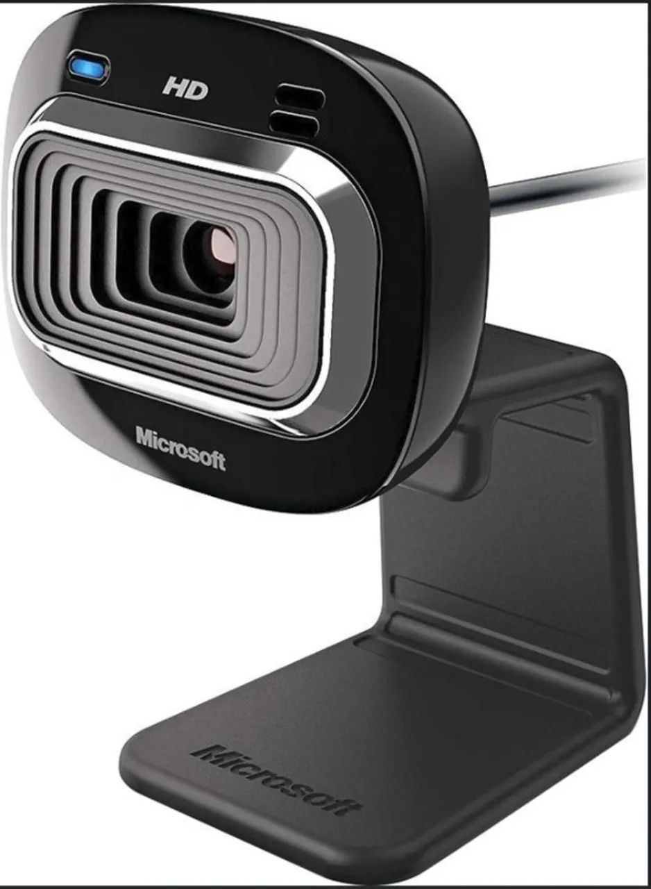 Webcam Microfone Integrado Microsoft Lifecam Hd-3000 Zoom 4x