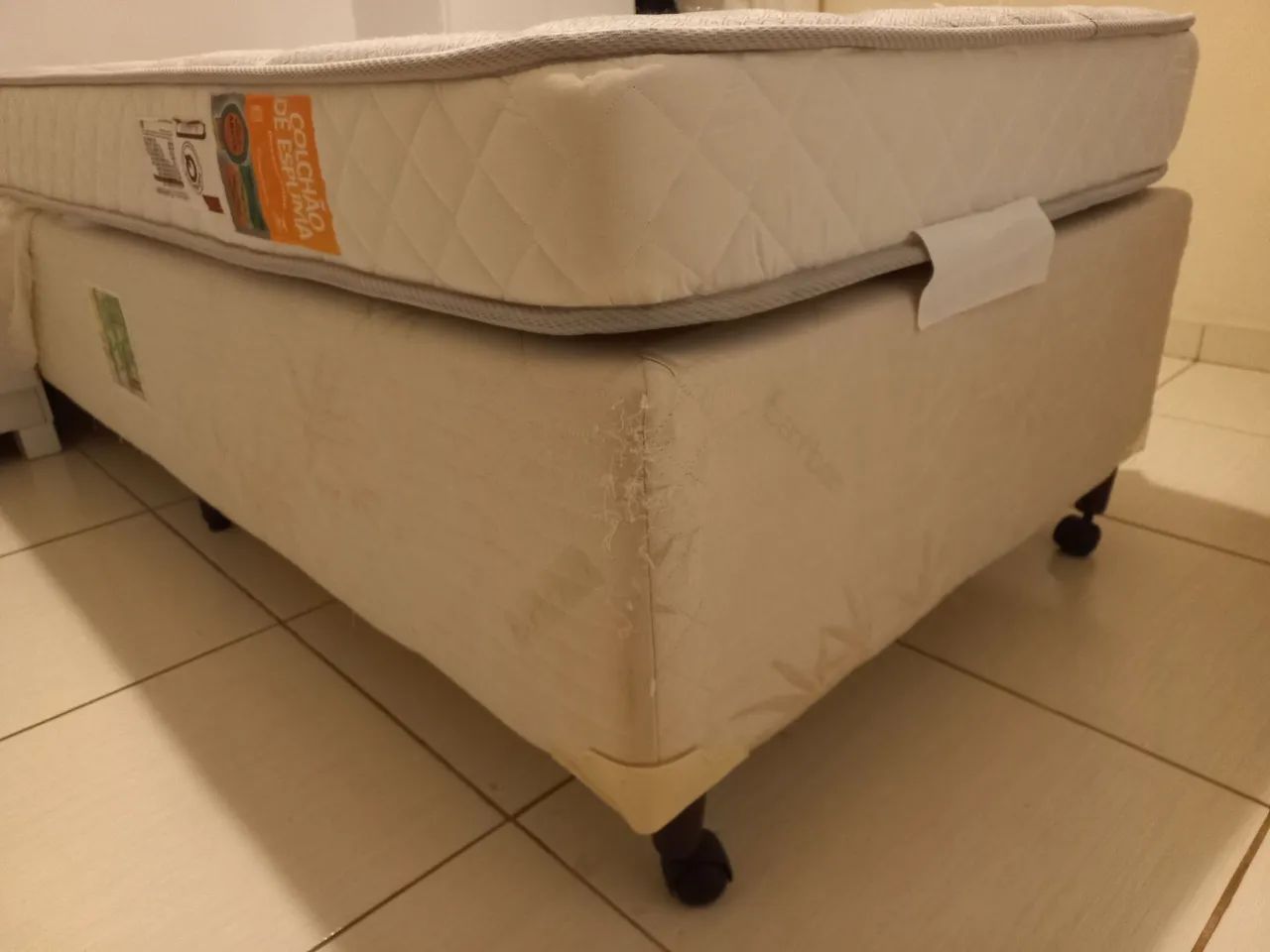Conjunto cama box e colchão solteiro  - Foto 2