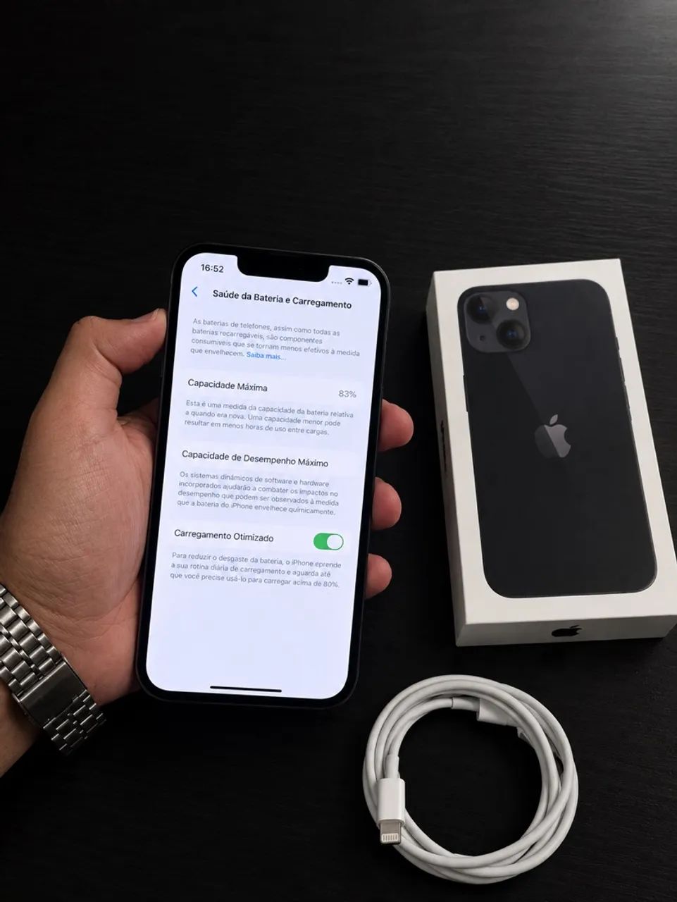 IPHONE 13 128GB 83% - IMPECÁVEL  - Foto 3