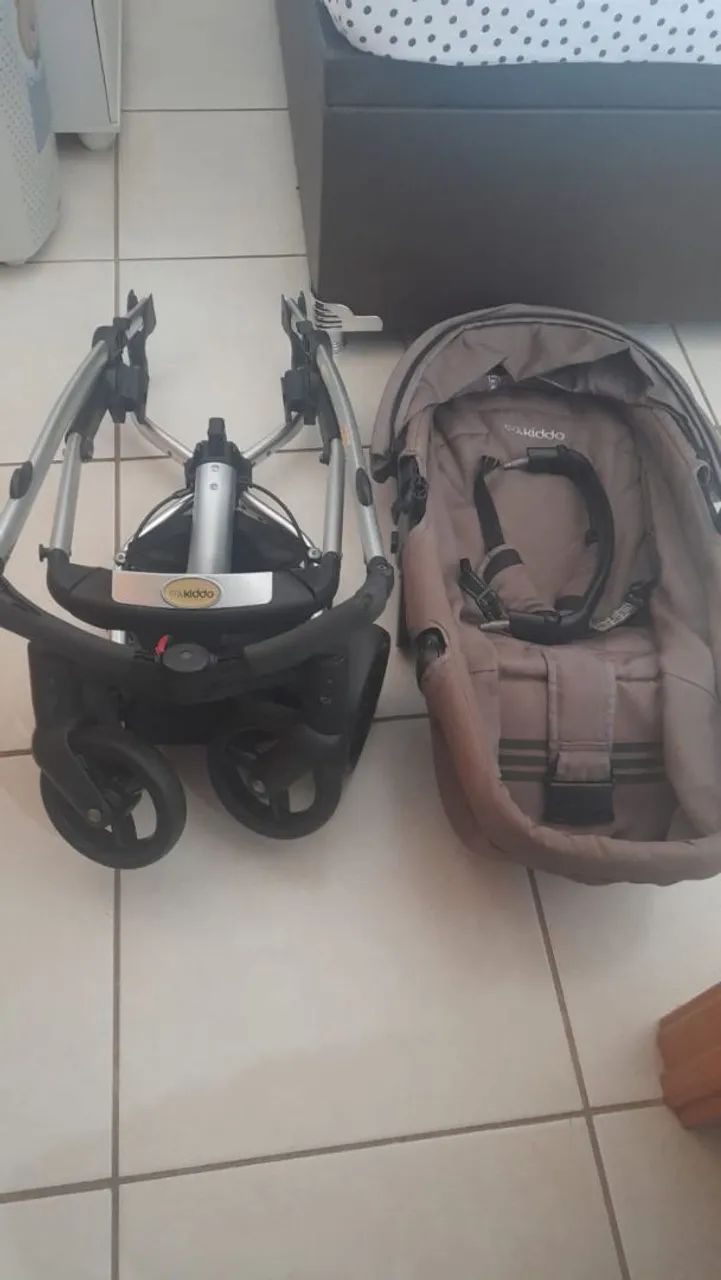 Kit Carrinho e bebê conforto kiddo - vendo separado - Foto 4