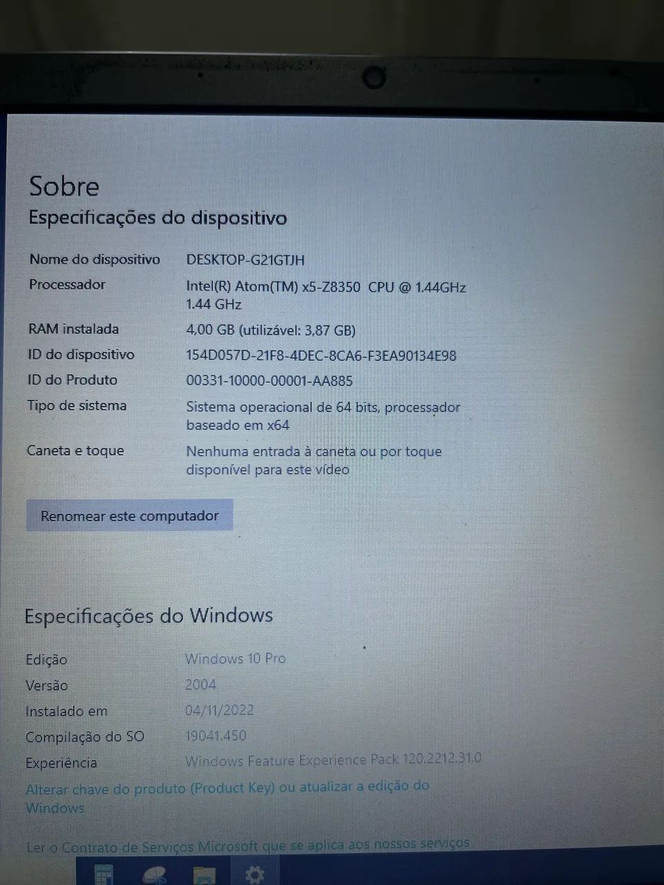 Notebook Positivo Motion Intel Quad Core 4GB RAM Windows 10 + Carregador - Foto 4