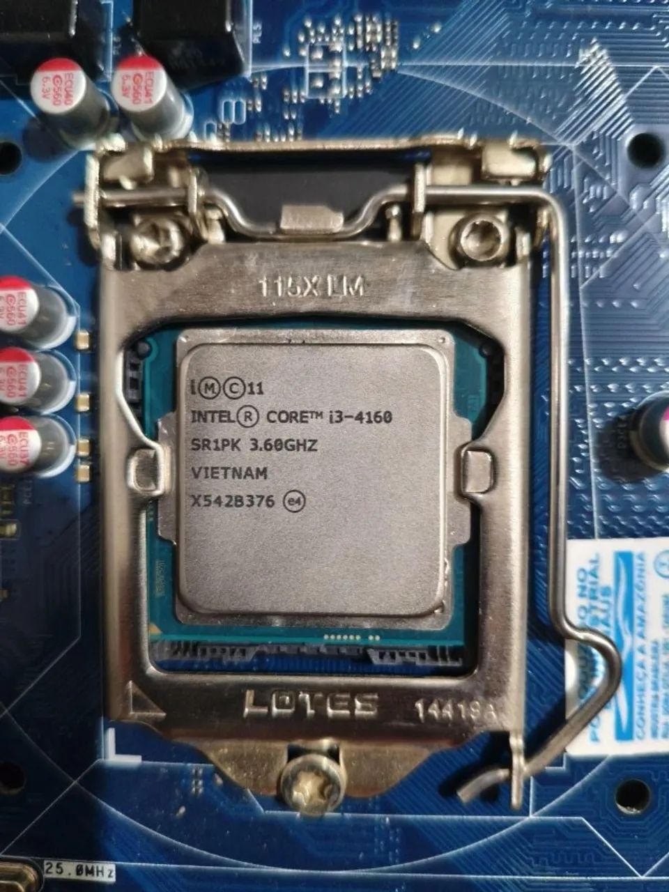 Placa Mãe IPMHB1-PI (HP) e Processador Intel I3 4 geração - Foto 2