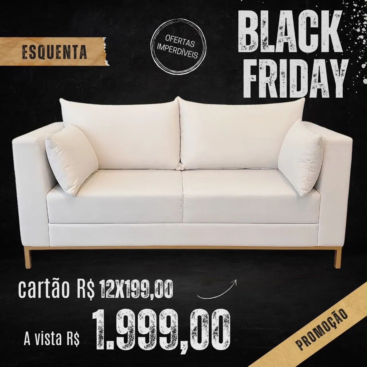 Sofás em promoção 