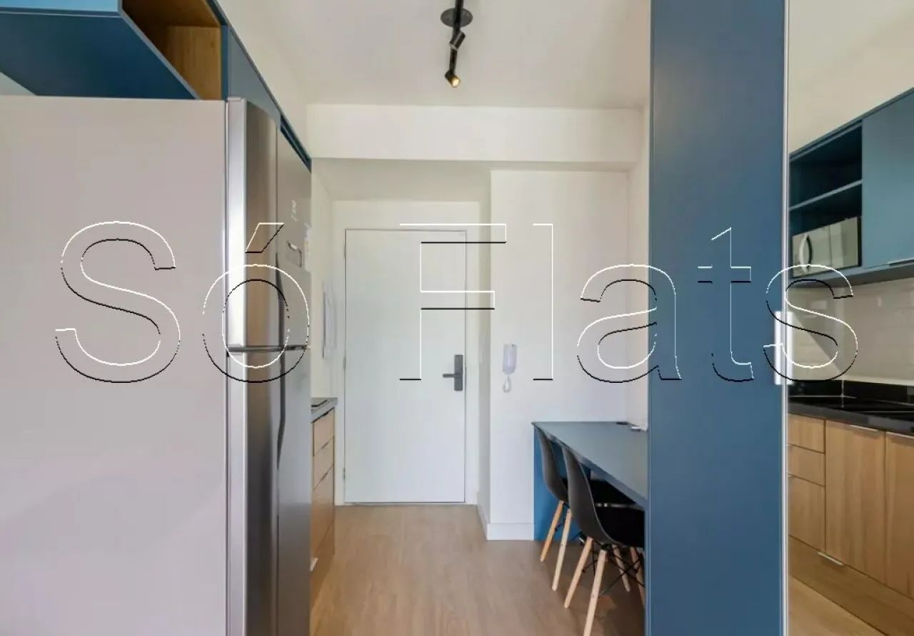 Studio mobiliado disponível para locação Brooklin 27m² próximo Metrô e Av. Santo Amaro. - Foto 6