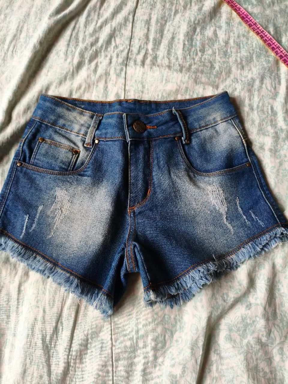 Short jeans curto 34