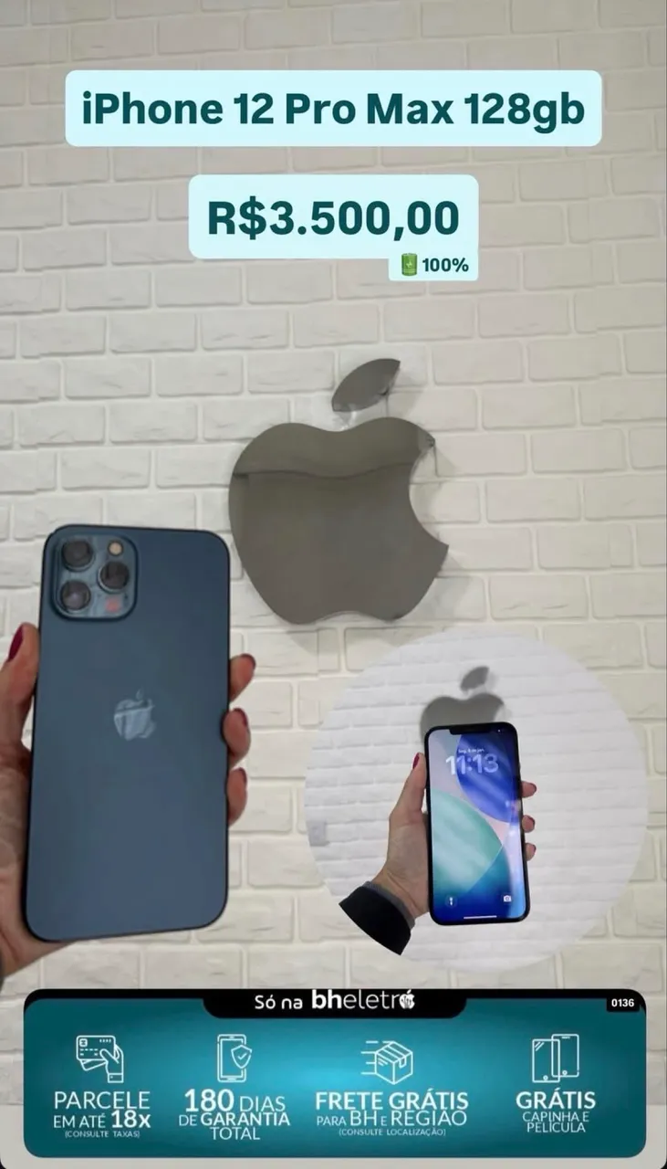 iPhone 12 ProMax 256GB cod: 0454 - Celulares e Smartphones - Santa