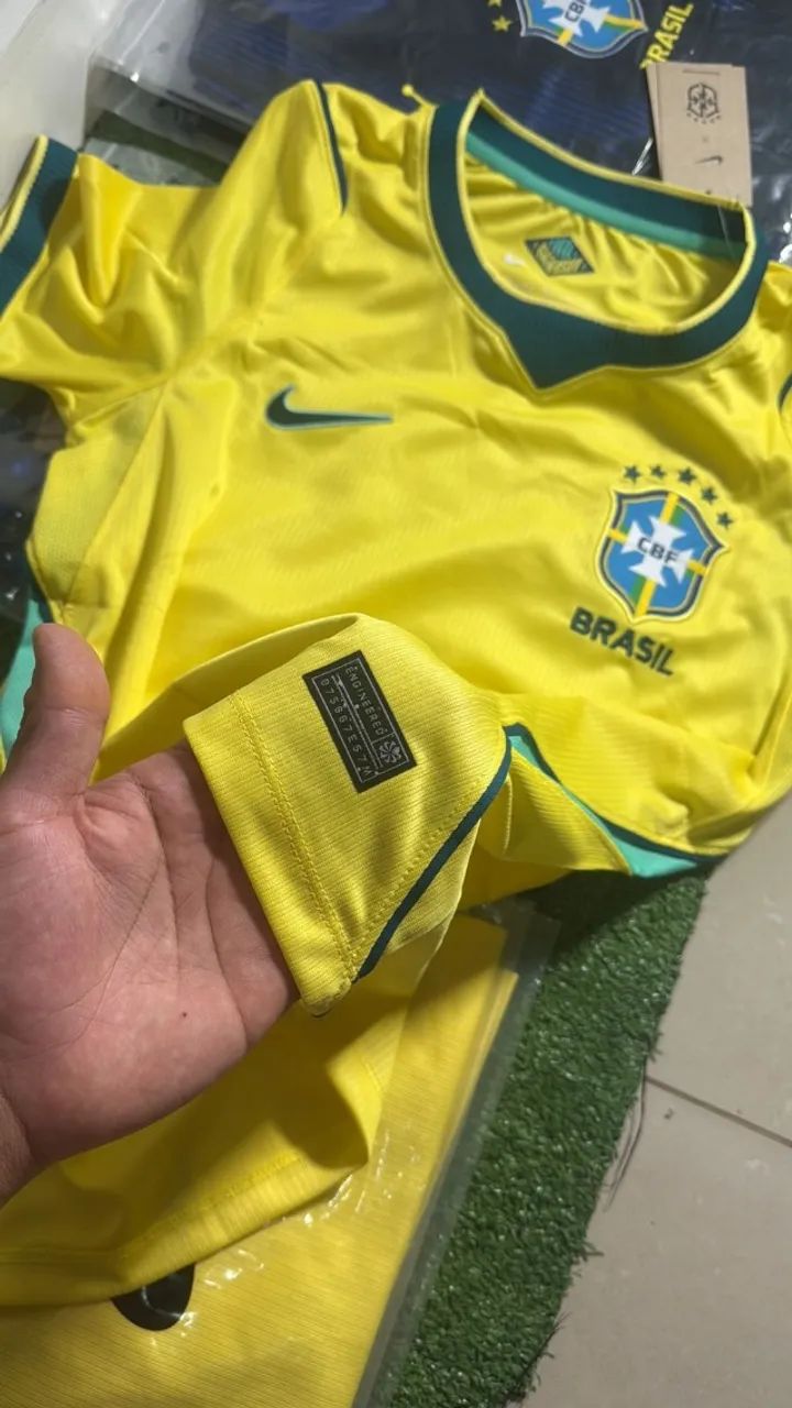 Camisa Amarela do Brasil Torcedor - M  - Foto 2