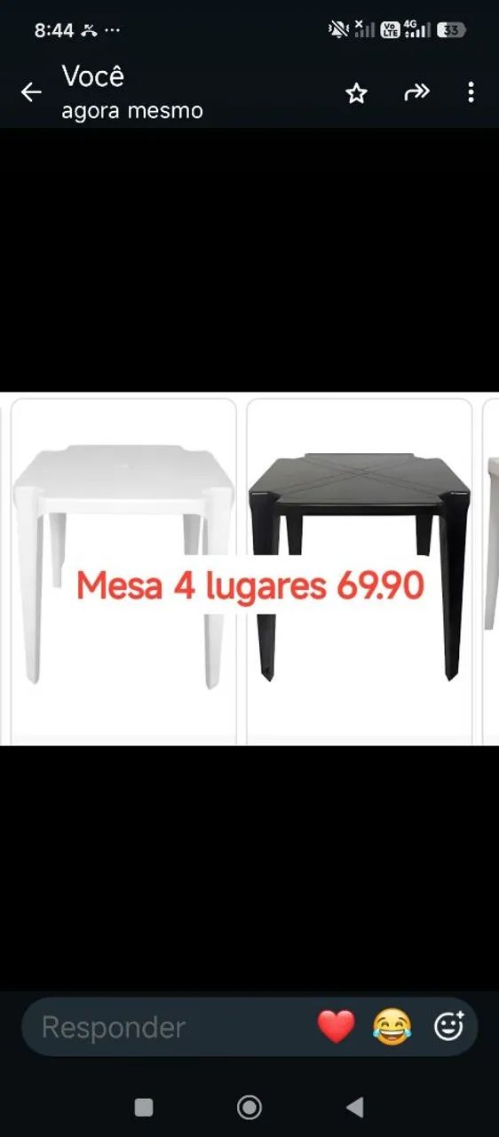 Mesa 6 lugares desmontável  - Foto 3