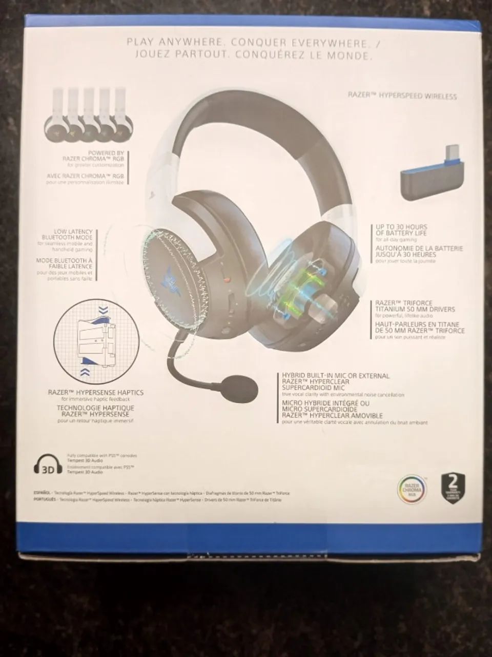 Headset Razer Kaira Pro Hyperspeed PS5 - Foto 2