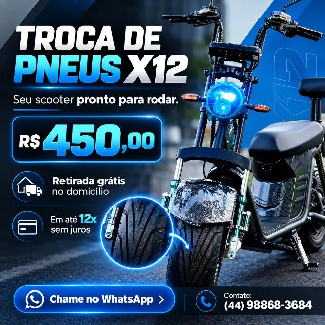 Borracharia 24h de Scooter Elétrica - Foto 3