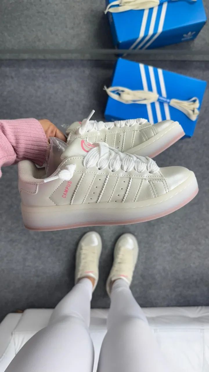 Tenis Adidas Campus  00s Pérola Branco - Foto 2