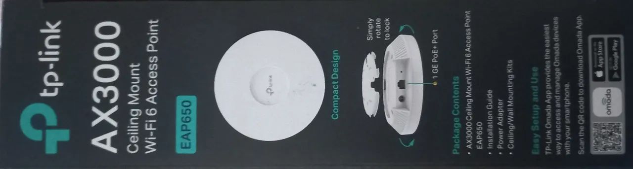 Roteador Access Point Tp-link Eap650, Wi-fi 6, 2.976 Mbps, Dual Band, Ax3000, Teto - Foto 3