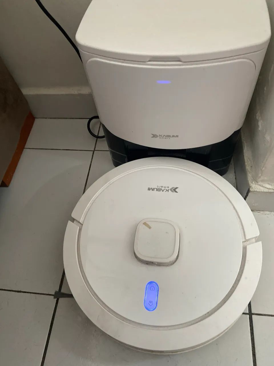 Robô aspirador kabum smart 900, aspira e passa pano