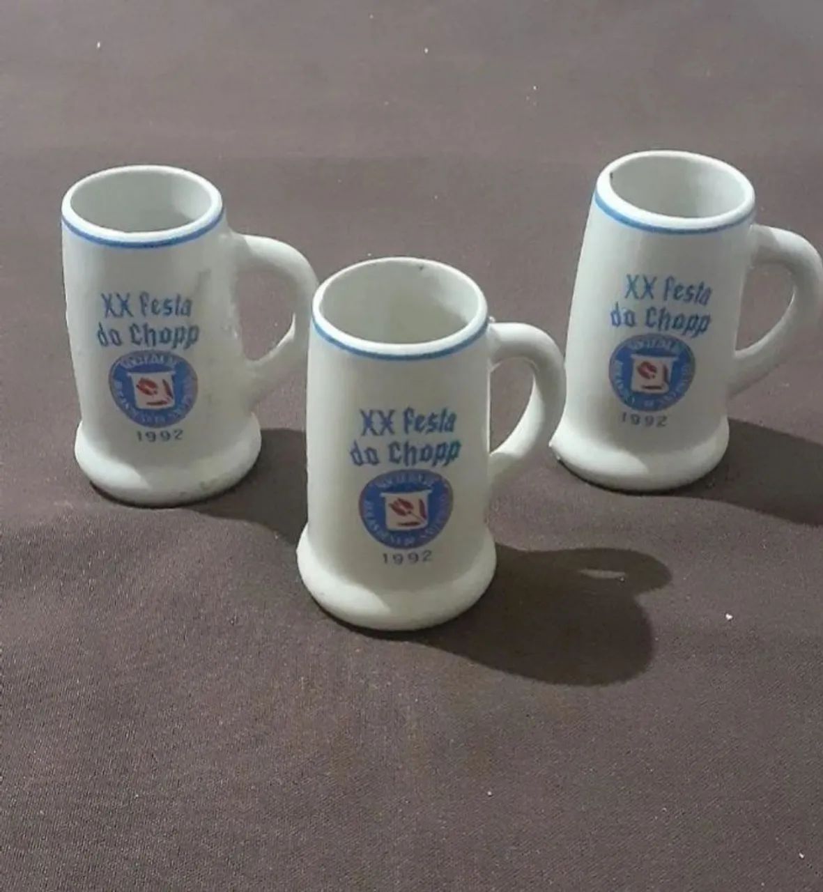 3 MINI CABECAS DE CERAMICA anos 80/90